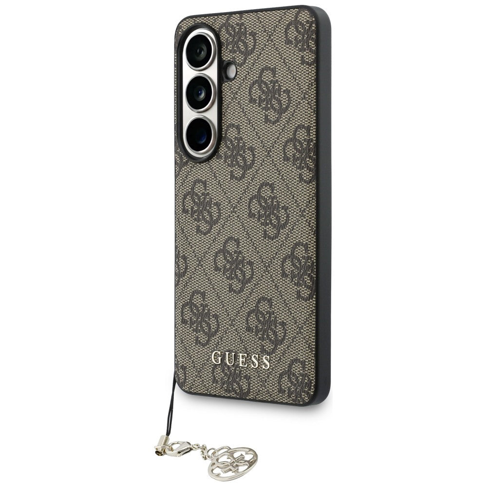 Θήκη για Samsung Galaxy S26 S942, Guess, 4G Classic Logo Charm, Καφέ