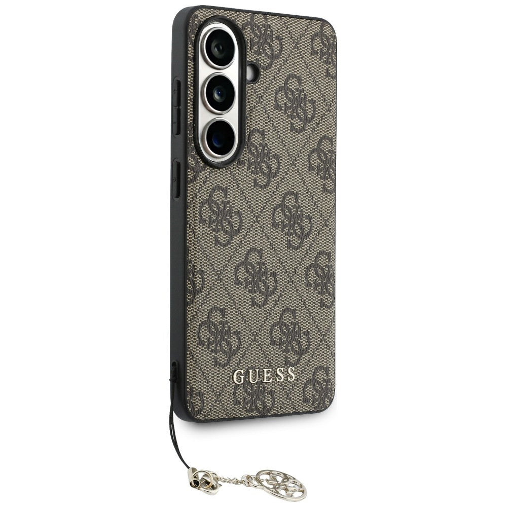 Θήκη για Samsung Galaxy S26 S942, Guess, 4G Classic Logo Charm, Καφέ