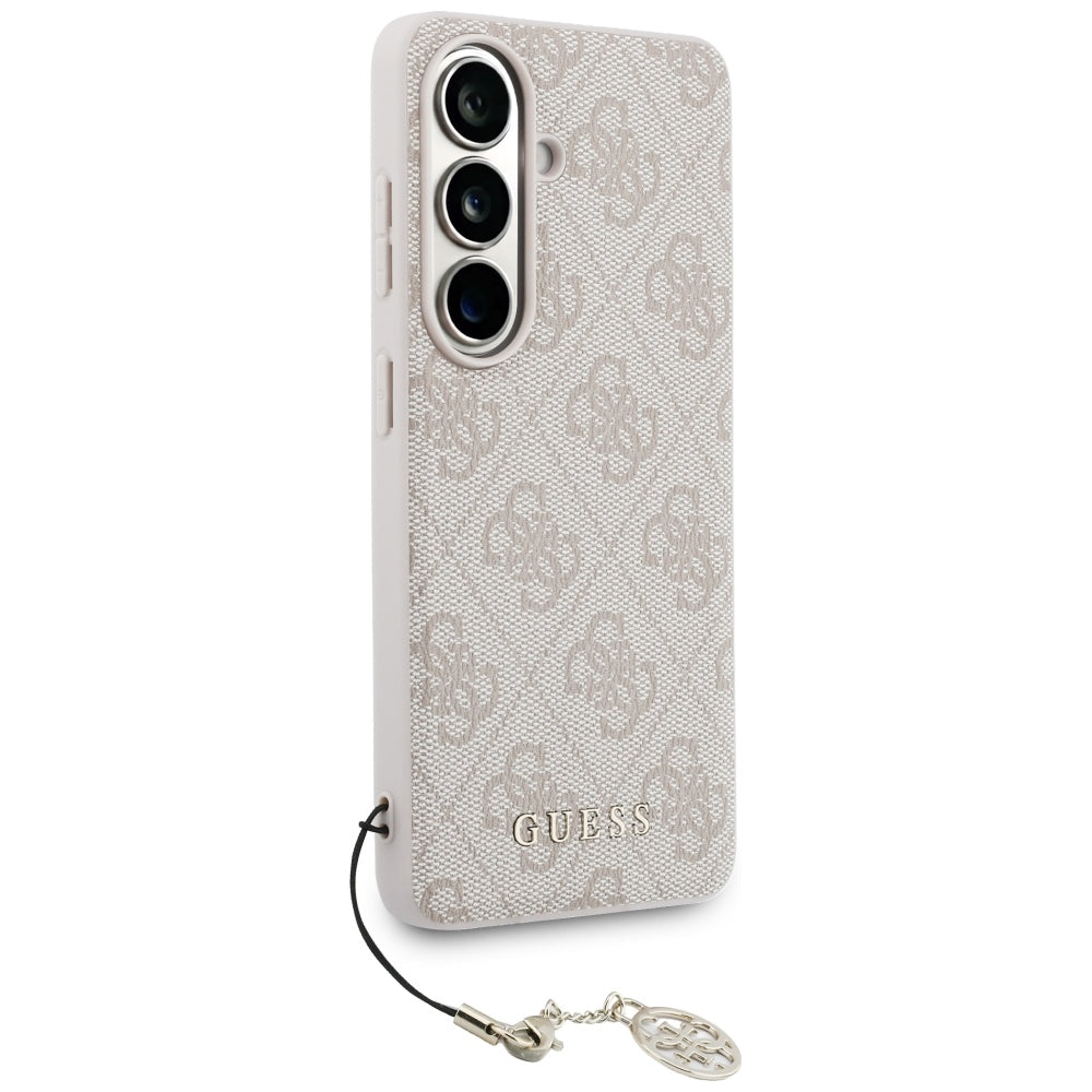 Θήκη για Samsung Galaxy S26 S942, Guess, 4G Classic Logo Charm, Ροζ