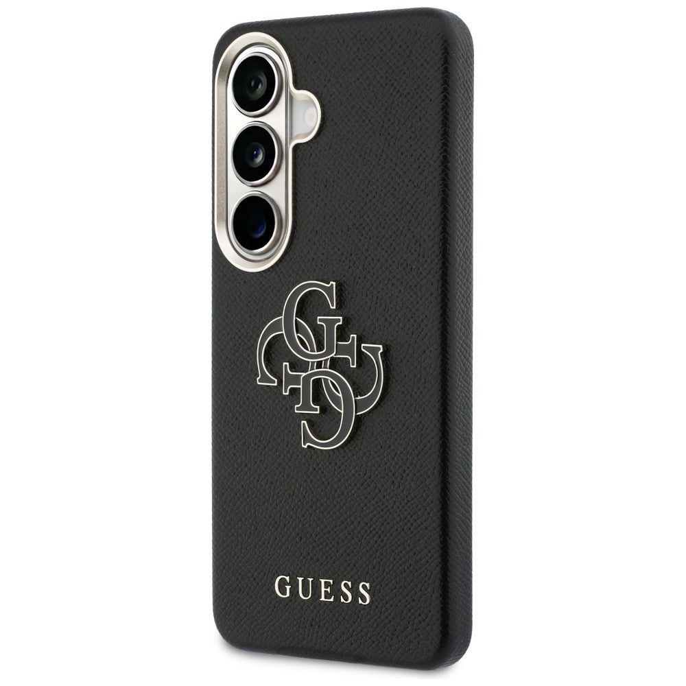 Θήκη για Samsung Galaxy S26 S942, Guess, 4G Grained Big and Classic Logo, Μαύρη