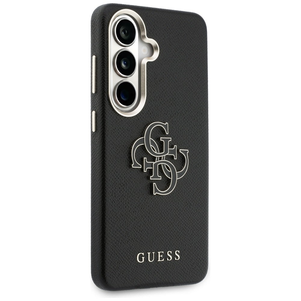 Θήκη για Samsung Galaxy S26 S942, Guess, 4G Grained Big and Classic Logo, Μαύρη