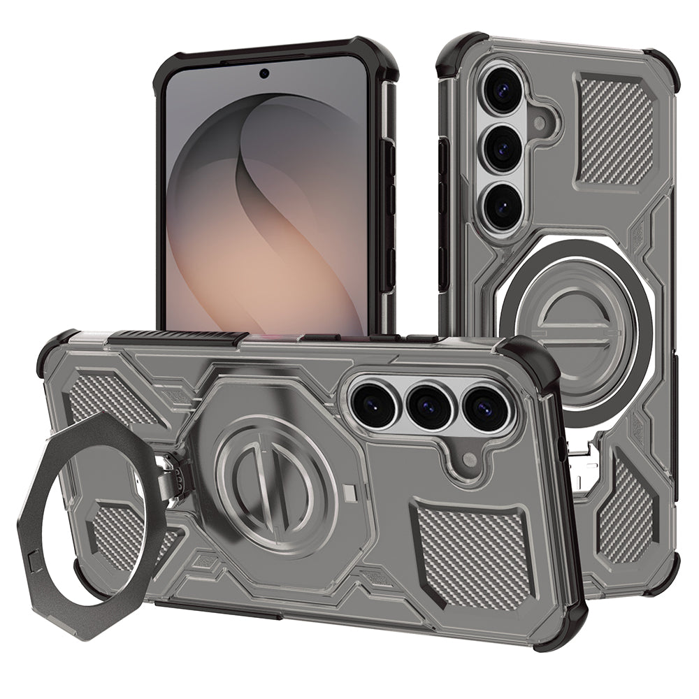 Θήκη για Samsung Galaxy S26 S942, Techsuit, Carbon Shield Pro, Καπνού