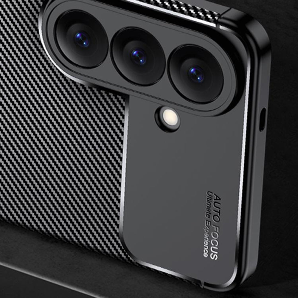 Θήκη για Samsung Galaxy S26 S942, Techsuit, CarbonFiber, Μαύρη