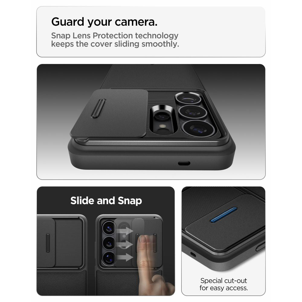 Θήκη για Samsung Galaxy S26 Ultra S948, Spigen, Optik Armor, Μαύρη ACS10687
