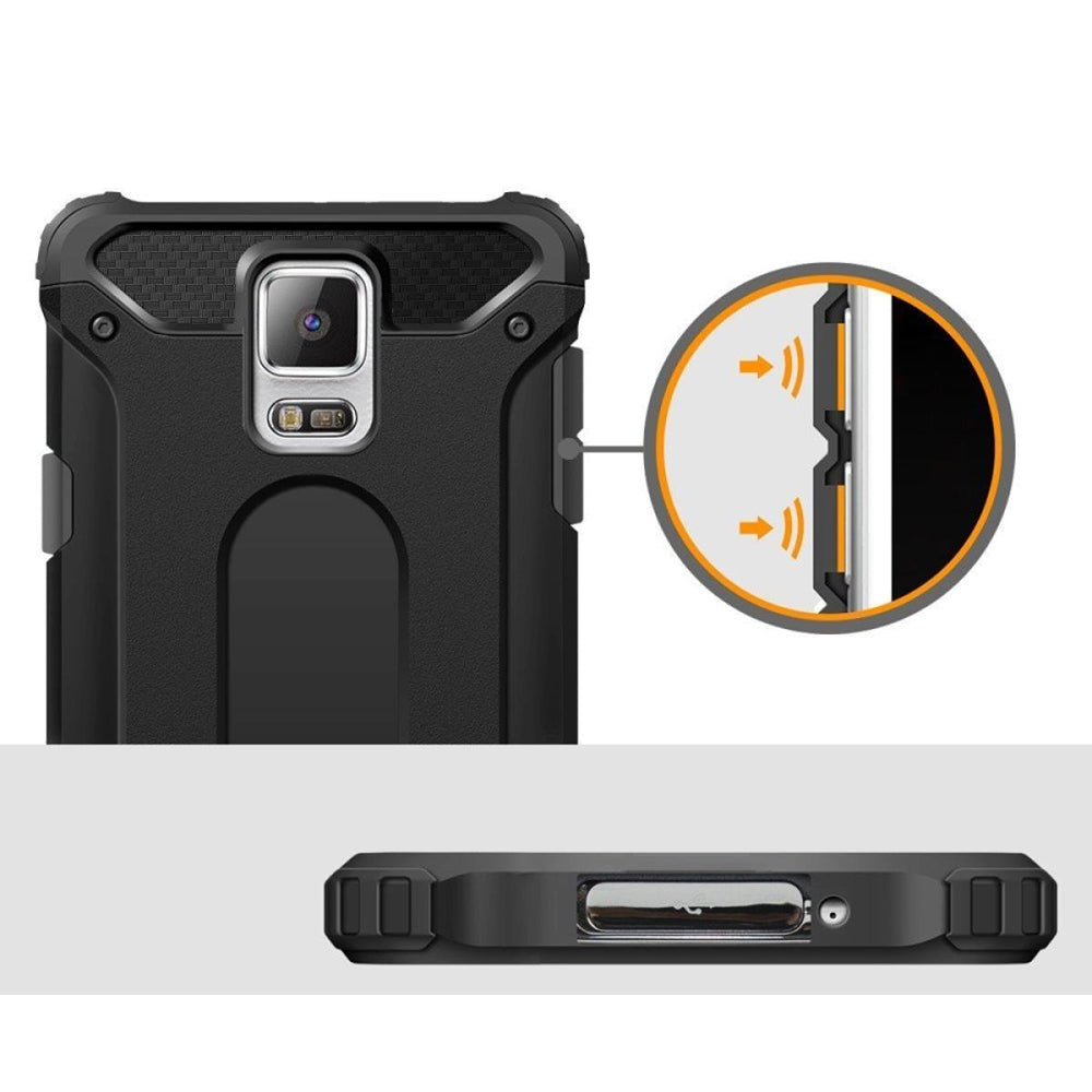Θήκη για Samsung Galaxy S5 G900, Techsuit, Hybrid Armor, Μαύρη