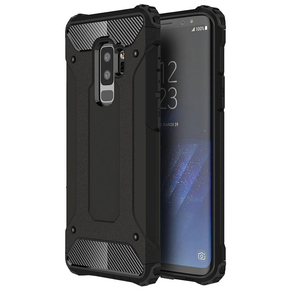 Θήκη για Samsung Galaxy S9+ G965, Techsuit, Hybrid Armor, Μαύρη