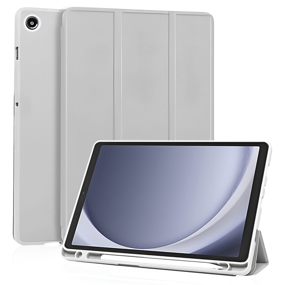 Θήκη για Samsung Galaxy Tab A11 / Tab A9, Techsuit, Flex Trifold New Model, Γκρι