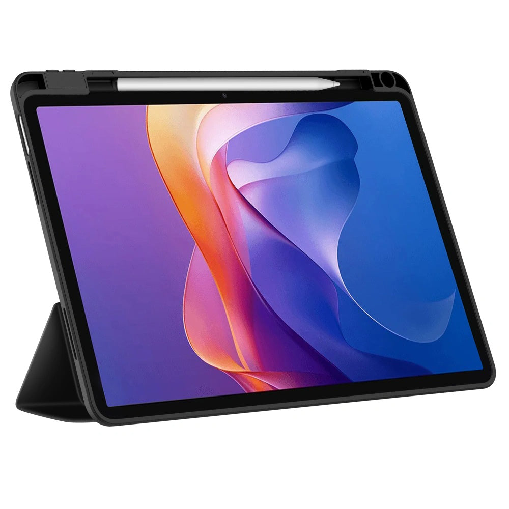 Θήκη για Samsung Galaxy Tab A11 / Tab A9, Techsuit, Flex Trifold New Model, Γκρι