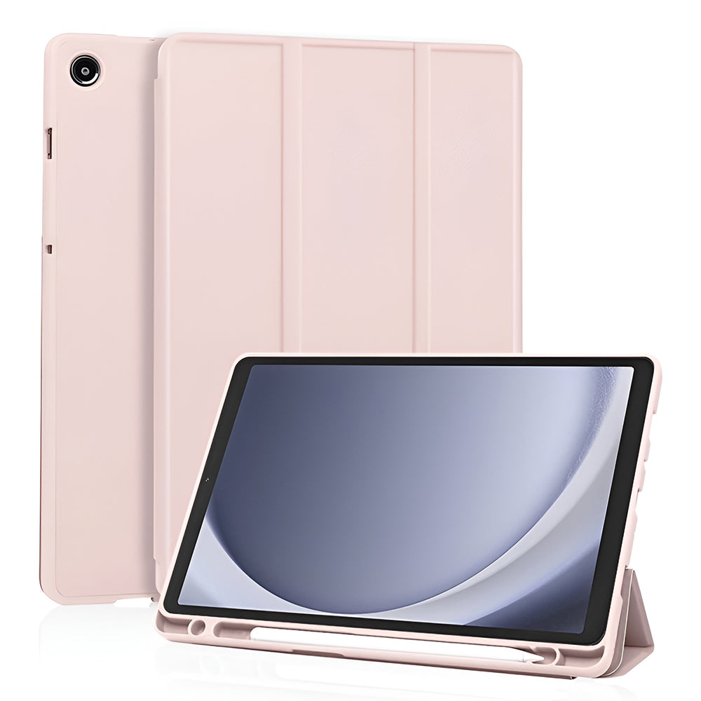 Θήκη για Samsung Galaxy Tab A11 / Tab A9, Techsuit, Flex Trifold New Model, Ροζ