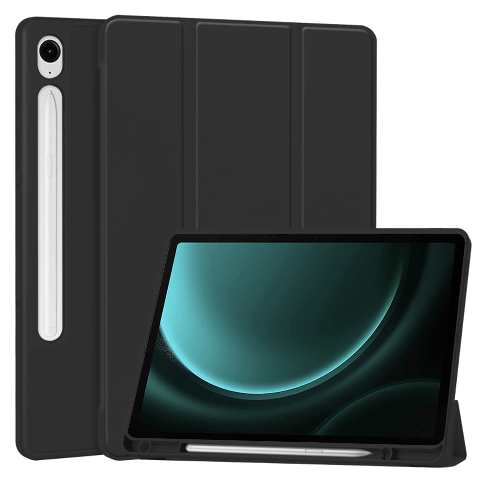 Θήκη για Samsung Galaxy Tab S10 FE / Tab S9 FE, Techsuit, Flex Trifold, Μαύρη