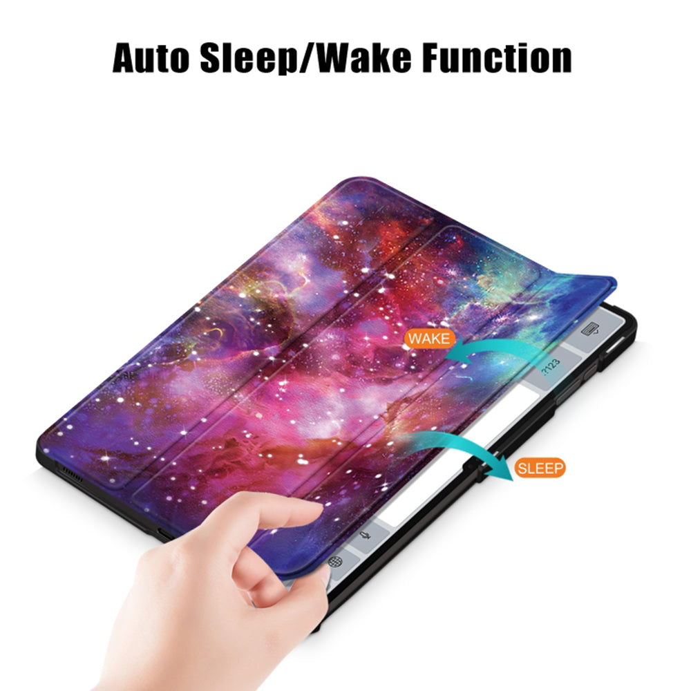 Θήκη για Samsung Galaxy Tab S10 Ultra / Tab S9 Ultra / Tab S8 Ultra, Techsuit, FoldPro Galaxy, Πολύχρωμη