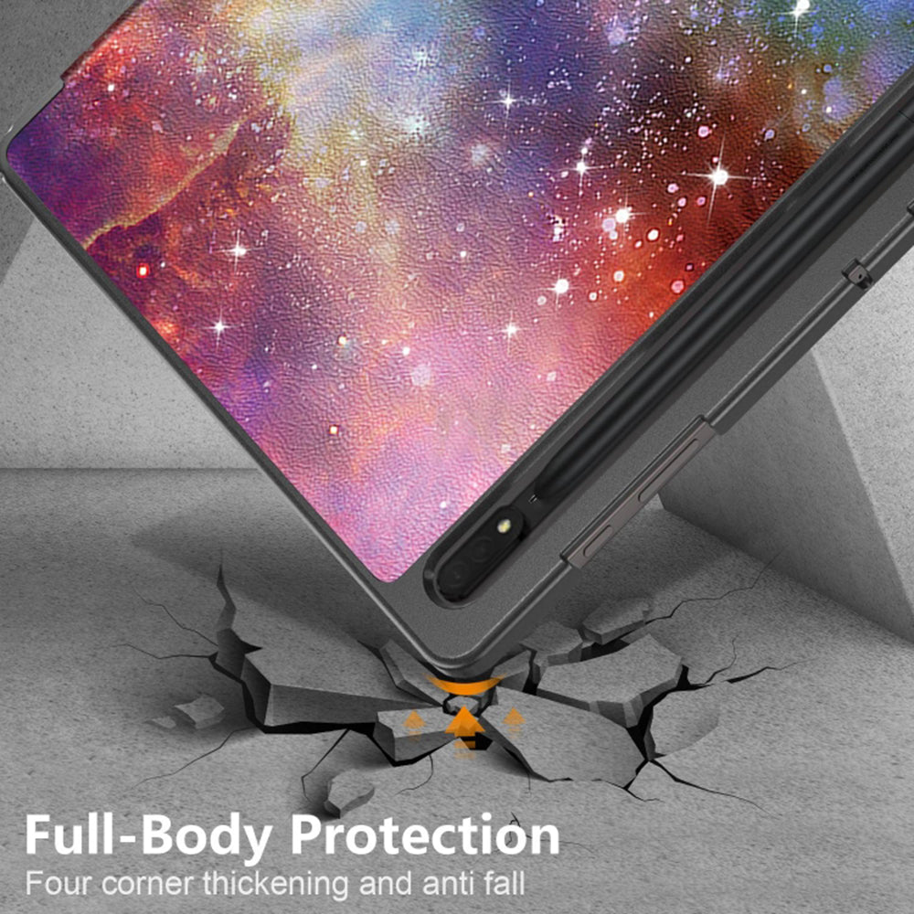Θήκη για Samsung Galaxy Tab S10 Ultra / Tab S9 Ultra / Tab S8 Ultra, Techsuit, FoldPro Galaxy, Πολύχρωμη
