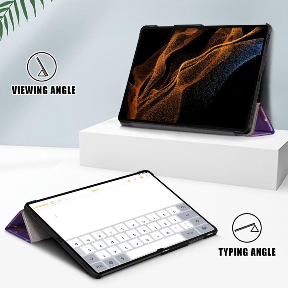 Θήκη για Samsung Galaxy Tab S10 Ultra / Tab S9 Ultra / Tab S8 Ultra, Techsuit, FoldPro Galaxy, Πολύχρωμη