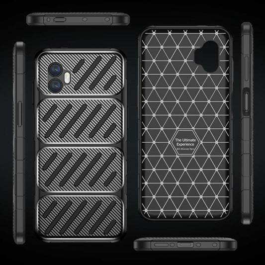 Θήκη για Samsung Galaxy XCover7 Pro, Techsuit, CarbonFiber, Μαύρο