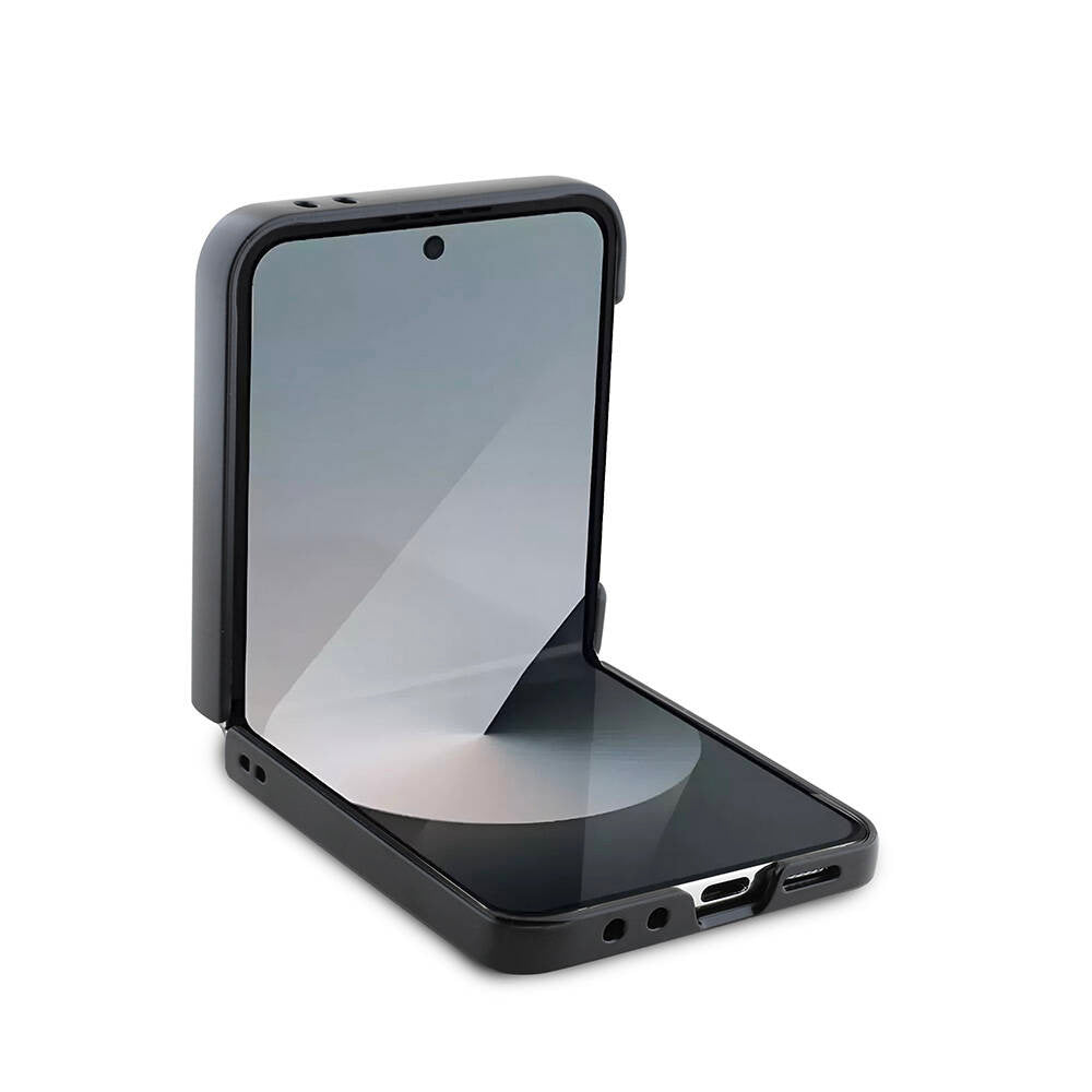 Θήκη για Samsung Galaxy Z Flip7 FE F761 / Z Flip6 F741, Guess, 4G Metal Logo, Μαύρη