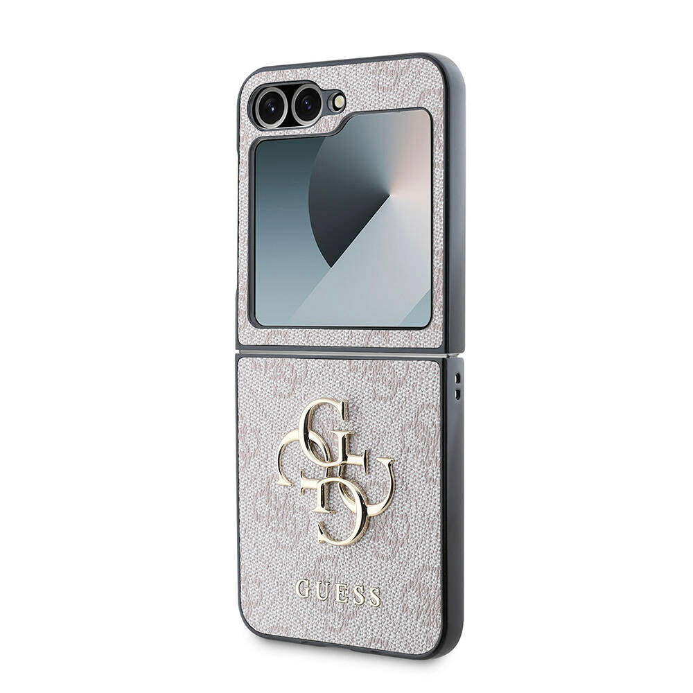 Θήκη για Samsung Galaxy Z Flip7 FE F761 / Z Flip6 F741, Guess, 4G Metal Logo, Μαύρη