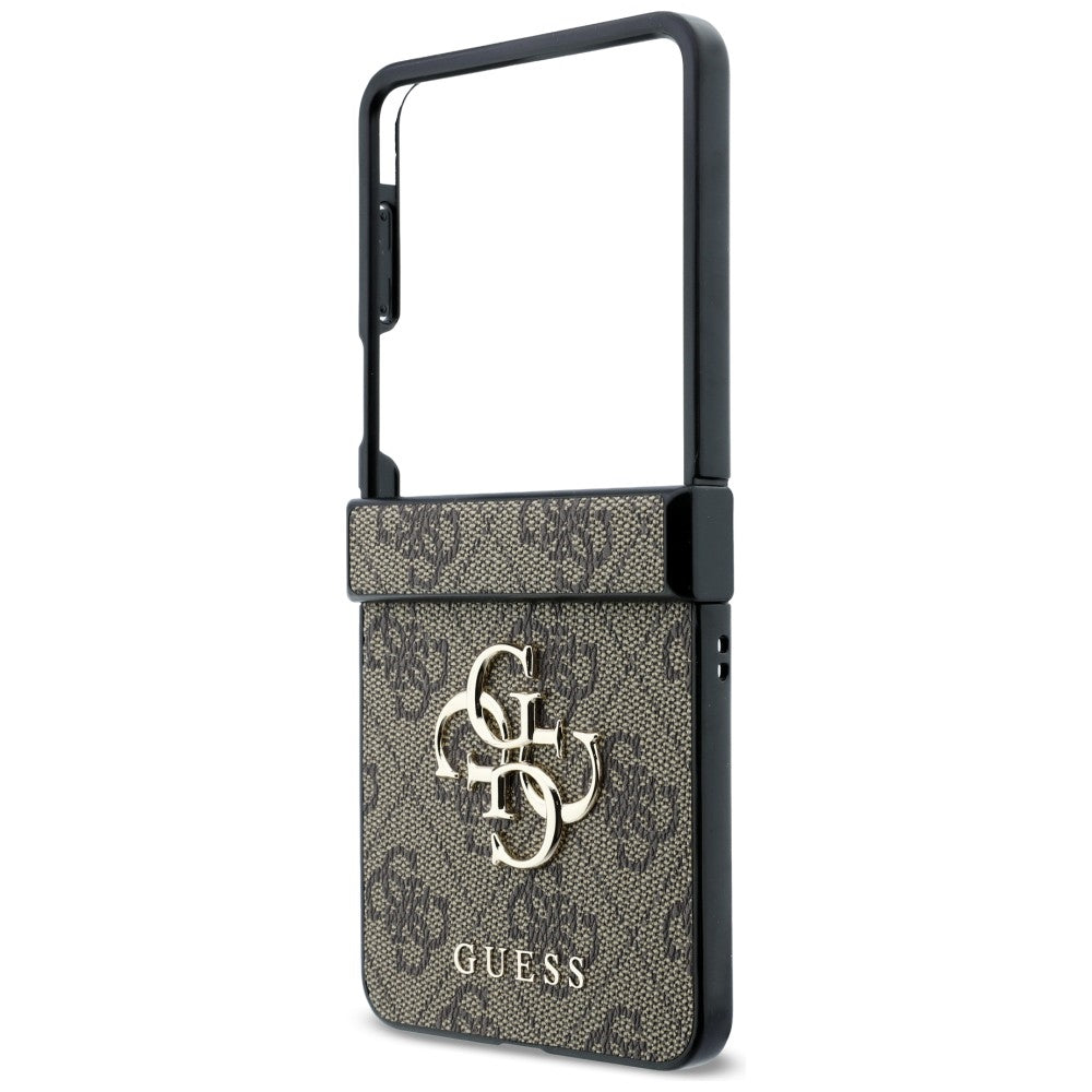 Case for Samsung Galaxy Z Flip8 F776, Guess, 4G Big Logo, Brown