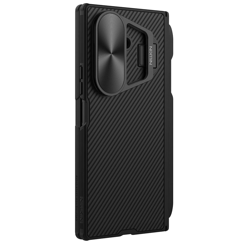 Θήκη για Samsung Galaxy Z Fold7 F966, Nillkin, CamShield Prop με Μεταλλικό Κάλυμμα Φακού και Θήκη για S-Pen, Μαύρη