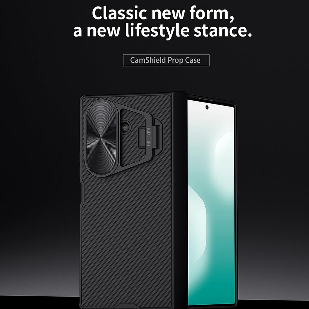 Θήκη για Samsung Galaxy Z Fold7 F966, Nillkin, CamShield Prop με Μεταλλικό Κάλυμμα Φακού, Μαύρο