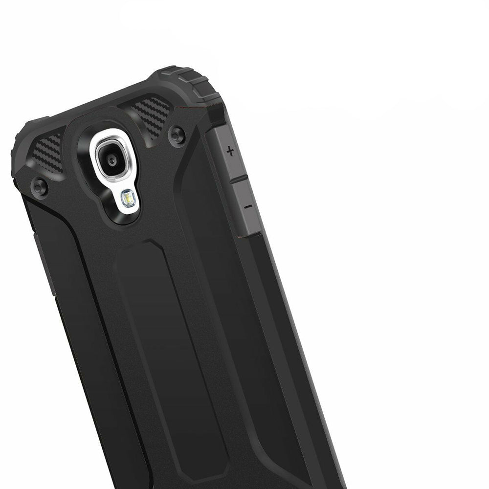 Θήκη για Samsung I9500 Galaxy S4, Techsuit, Hybrid Armor, Μαύρη