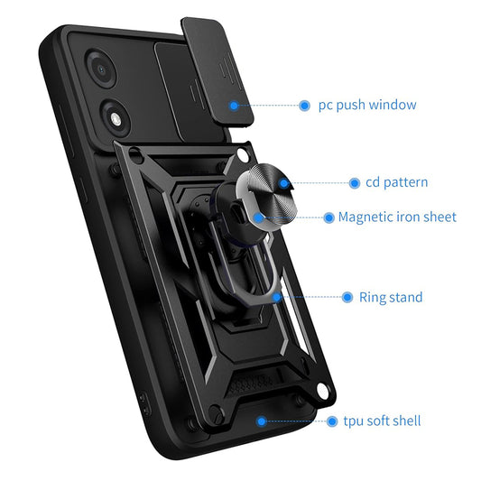 Θήκη για Tecno Pova 5 Pro, Techsuit, CamShield, Μαύρο