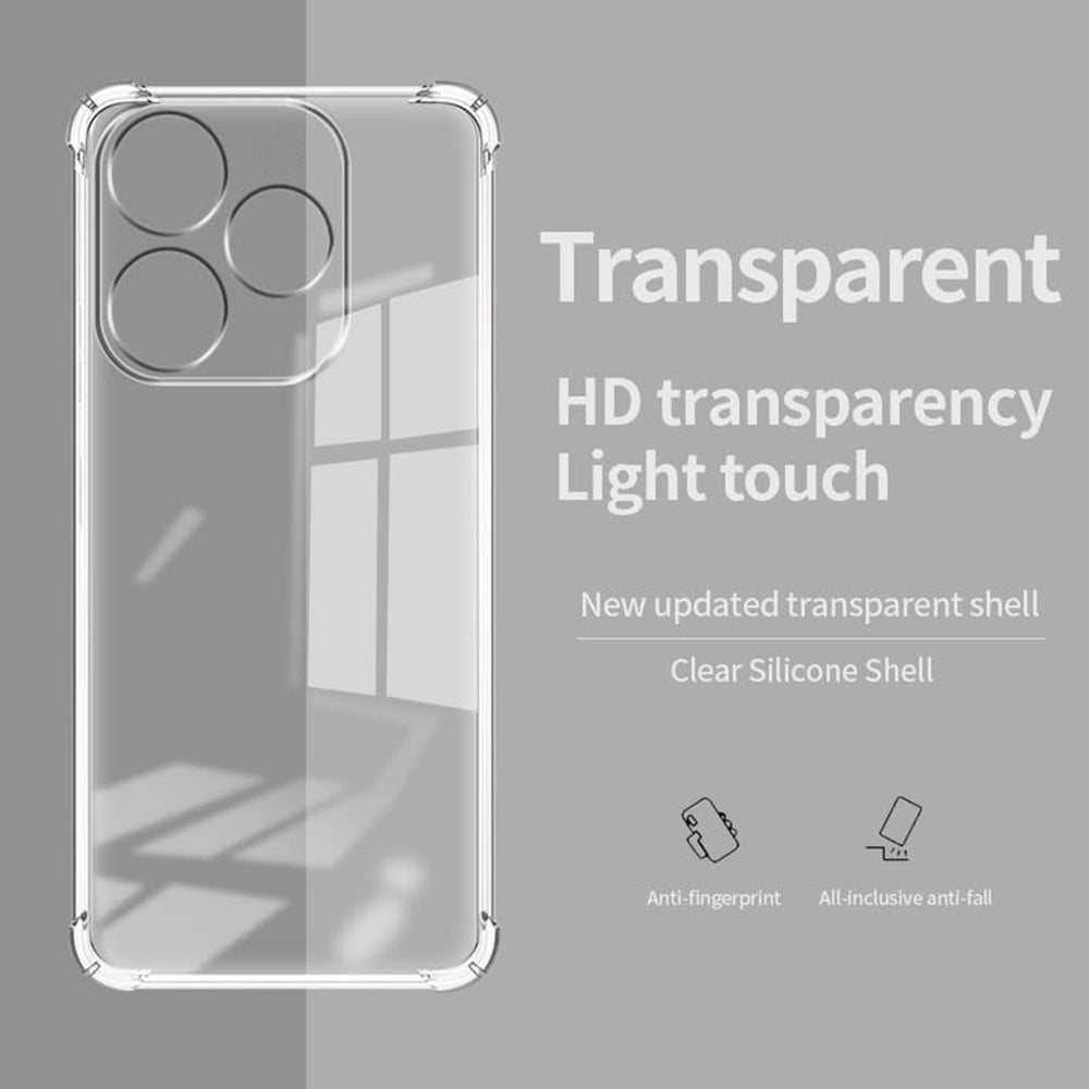 Θήκη για Tecno Spark 20, Techsuit, Ανθεκτική σε Κρούσεις Διαφανής, Διάφανη