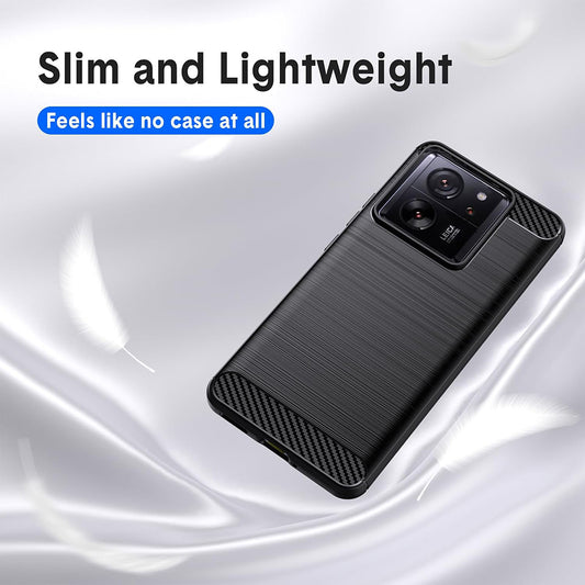 Θήκη για Xiaomi 13T Pro / 13T, Techsuit, Άνθρακας, Μαύρο