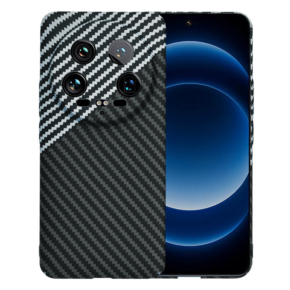 Θήκη για Xiaomi 14 Ultra, Techsuit, Carbonite FiberShell, Μαύρο Γκρι