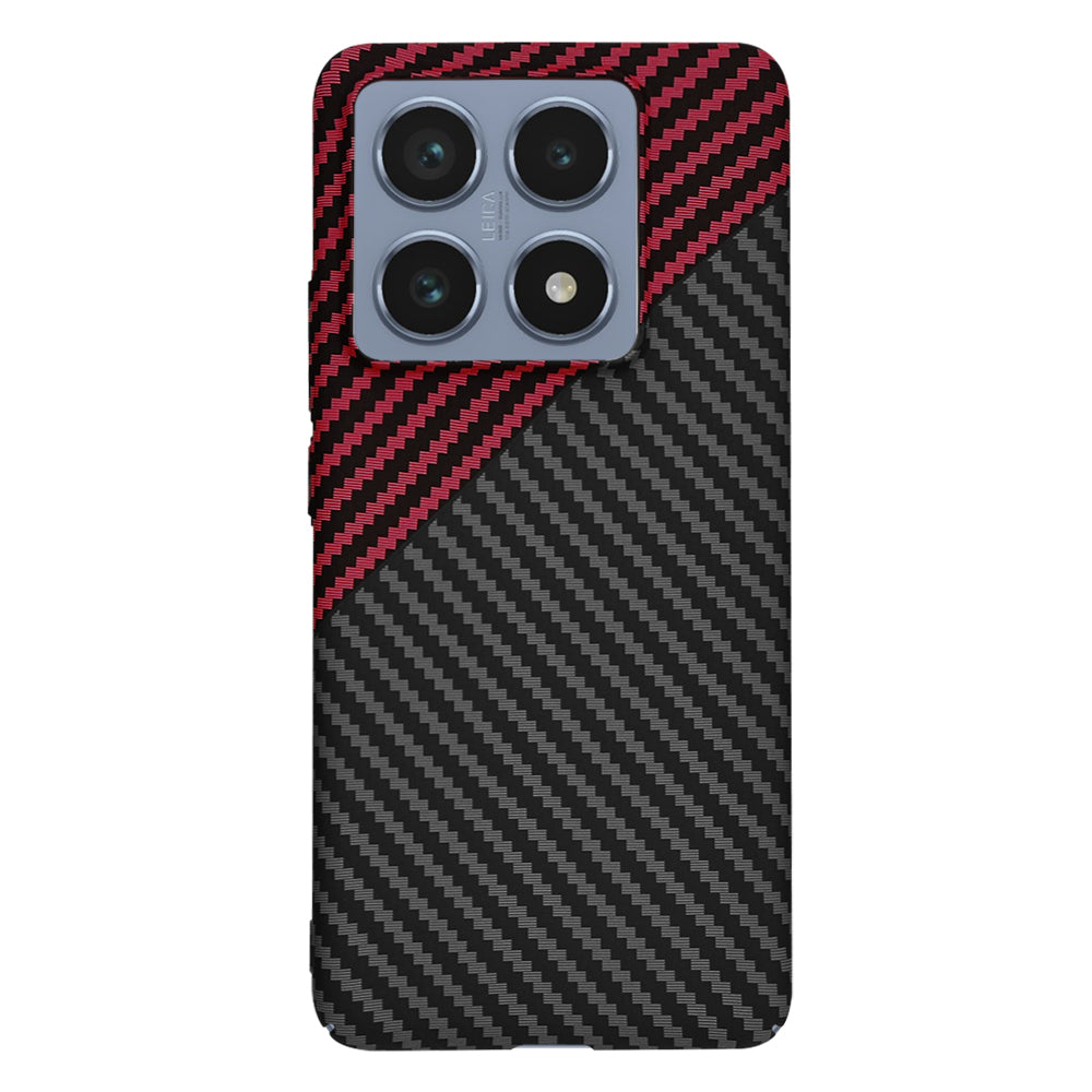 Θήκη για Xiaomi 14T Pro, Techsuit, Carbonite FiberShell, Μαύρο Κόκκινο