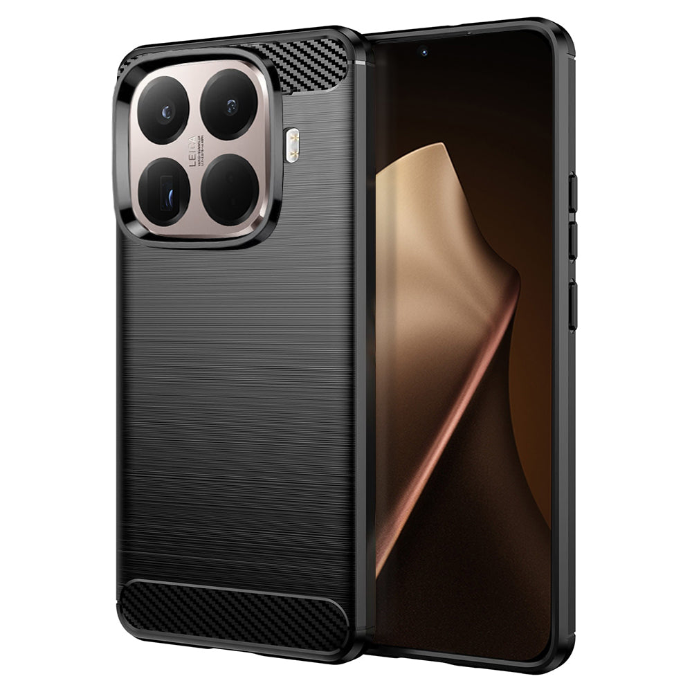 Θήκη για Xiaomi 15T Pro, Techsuit, Καρμπόν, Μαύρη