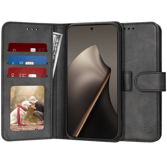 Θήκη για Xiaomi 15T, Techsuit, Diary Book, Μαύρη