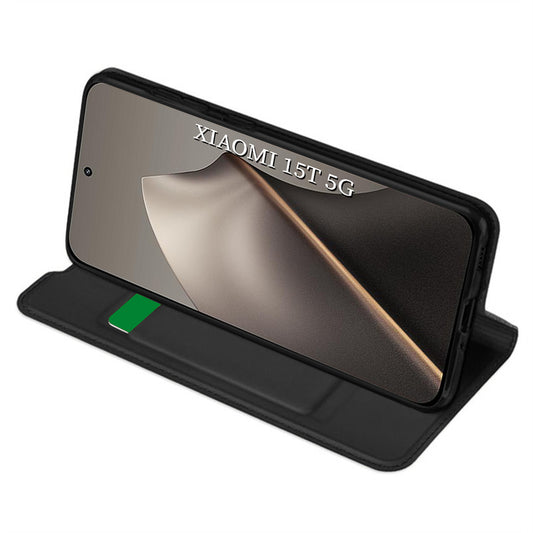 Θήκη για Xiaomi 15T, Techsuit, Magskin Book, Μαύρη