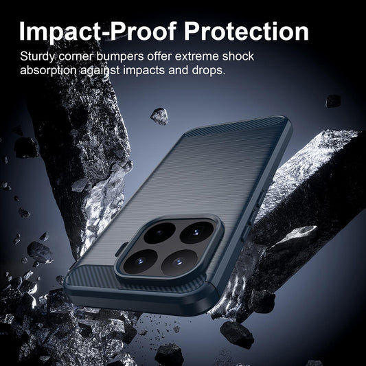 Case for Xiaomi 17T Pro, Techsuit, Carbon, Blue