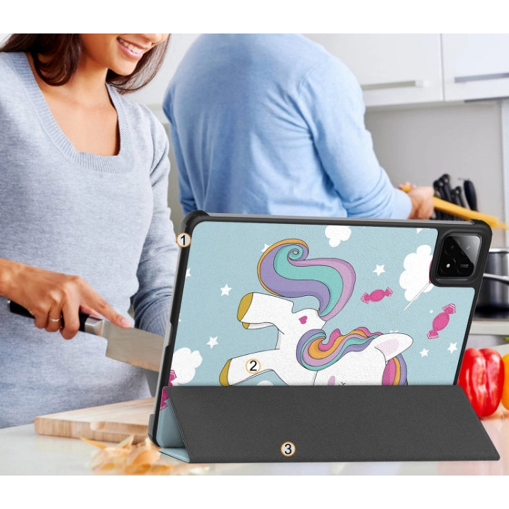 Θήκη για Xiaomi Pad 7 / 7 Pro, Techsuit, FoldPro Unicorn, Πολύχρωμη