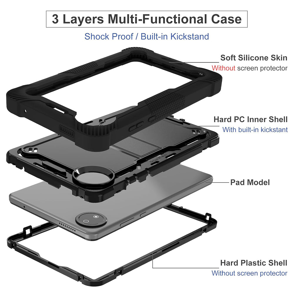 Θήκη για Xiaomi Pad 7, Techsuit, Rugged TabShell, Μαύρο