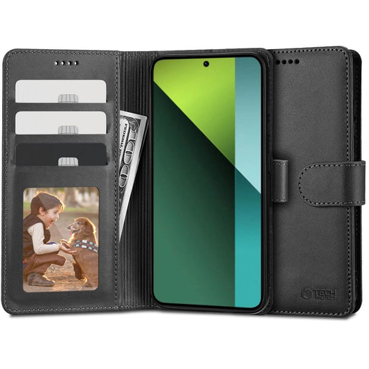 Θήκη για Xiaomi Poco X6 / Note 13 Pro 5G, Tech-Protect, Πορτοφόλι, Μαύρο