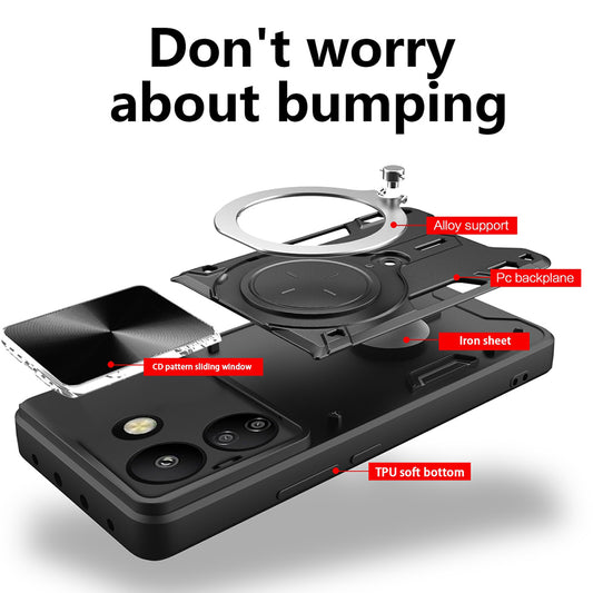 Θήκη για Xiaomi Poco C65 / Redmi 13C, Techsuit, CamGuard Pro, Μαύρο