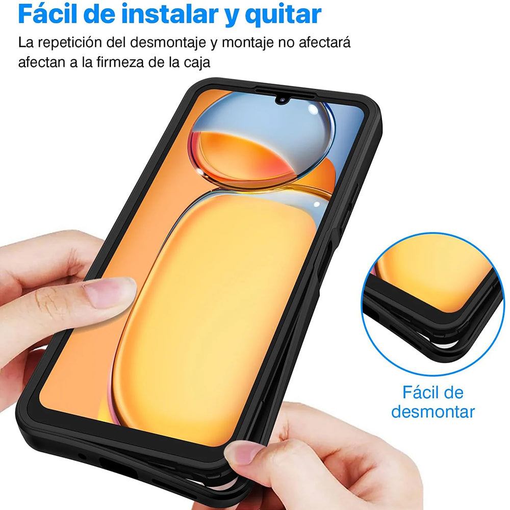 Θήκη για Xiaomi Poco C65 / Redmi 13C, Techsuit, ColorVerse 360, Μαύρο