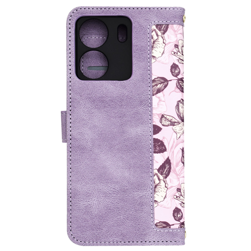 Θήκη για Xiaomi Poco C65 / Redmi 13C, Techsuit, FlipCraft, Μωβ