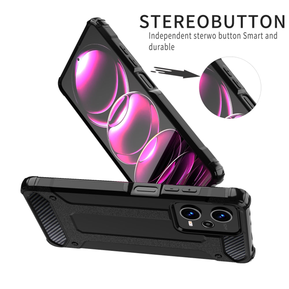 Θήκη για Xiaomi Poco C65 / Redmi 13C, Techsuit, Hybrid Armor, Μαύρη