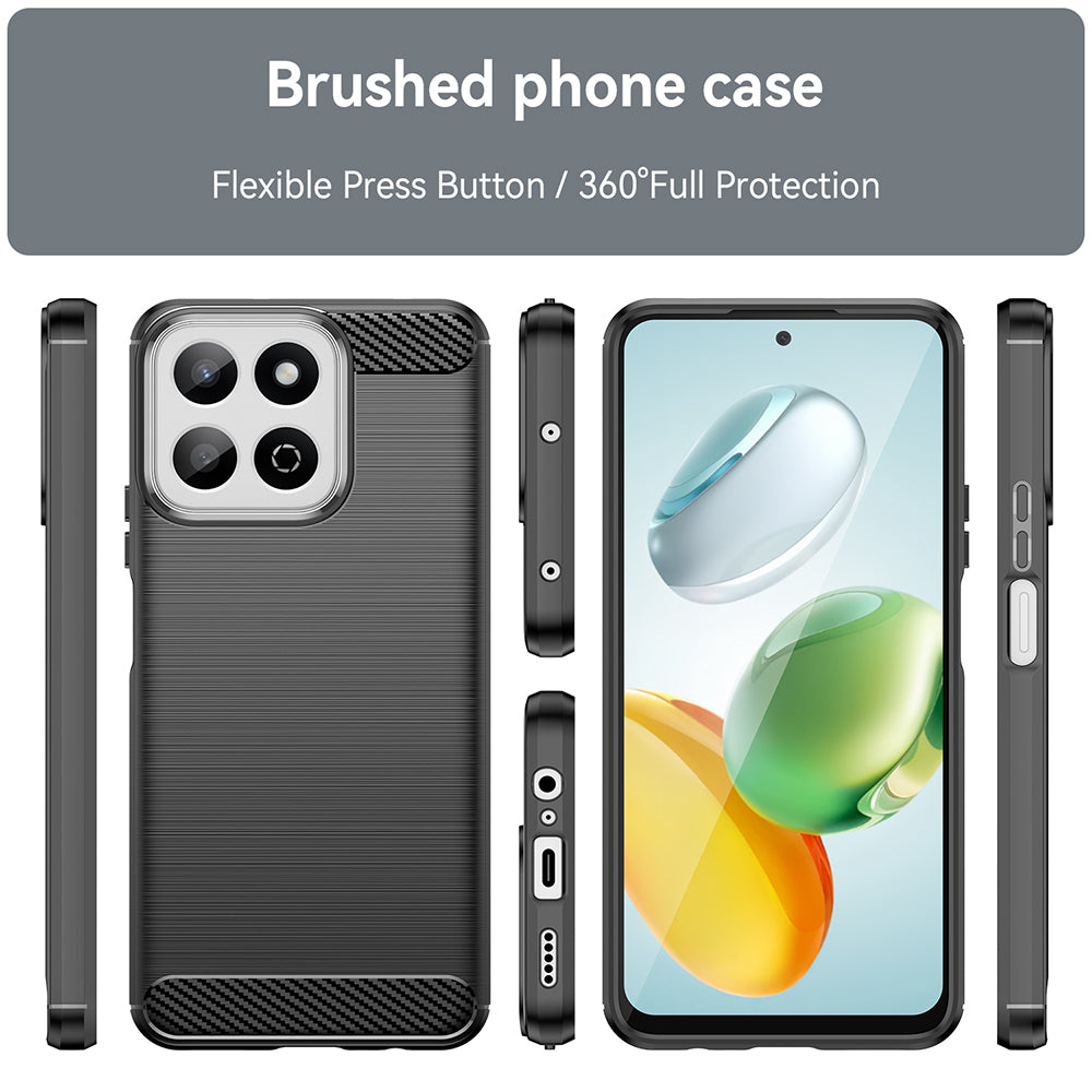 Case for Xiaomi Poco C75 / Redmi 14C, Techsuit, Carbon, Blue