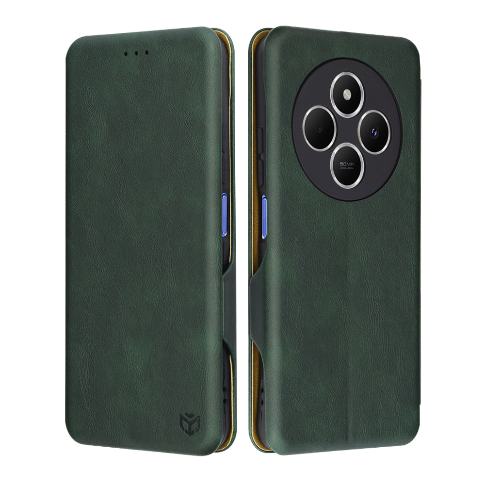 Θήκη για Xiaomi Poco C75 / Redmi 14C, Techsuit, Safe Wallet Plus, Πράσινη