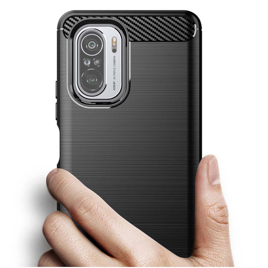 Θήκη για Xiaomi Poco F3 / Mi 11i, Techsuit, Carbon, Μαύρο
