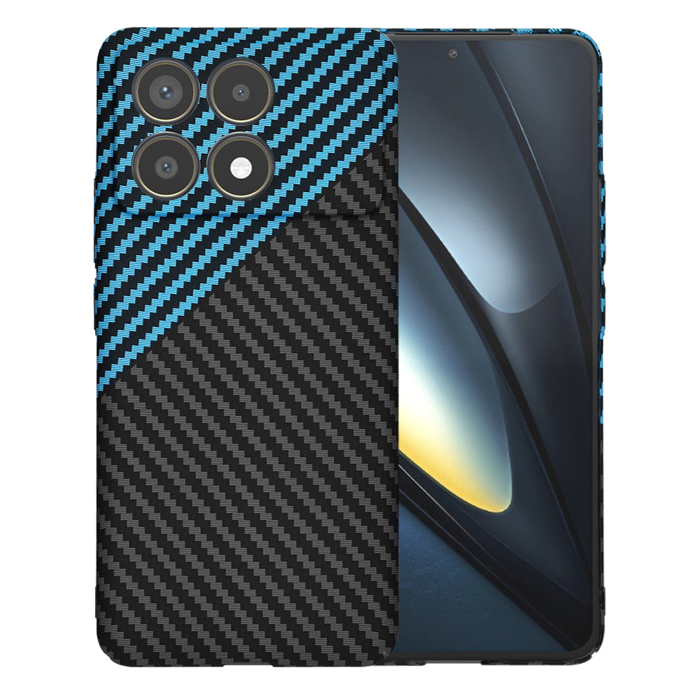 Θήκη για Xiaomi Poco F6 Pro, Techsuit, Carbonite FiberShell, Μαύρο Μπλε