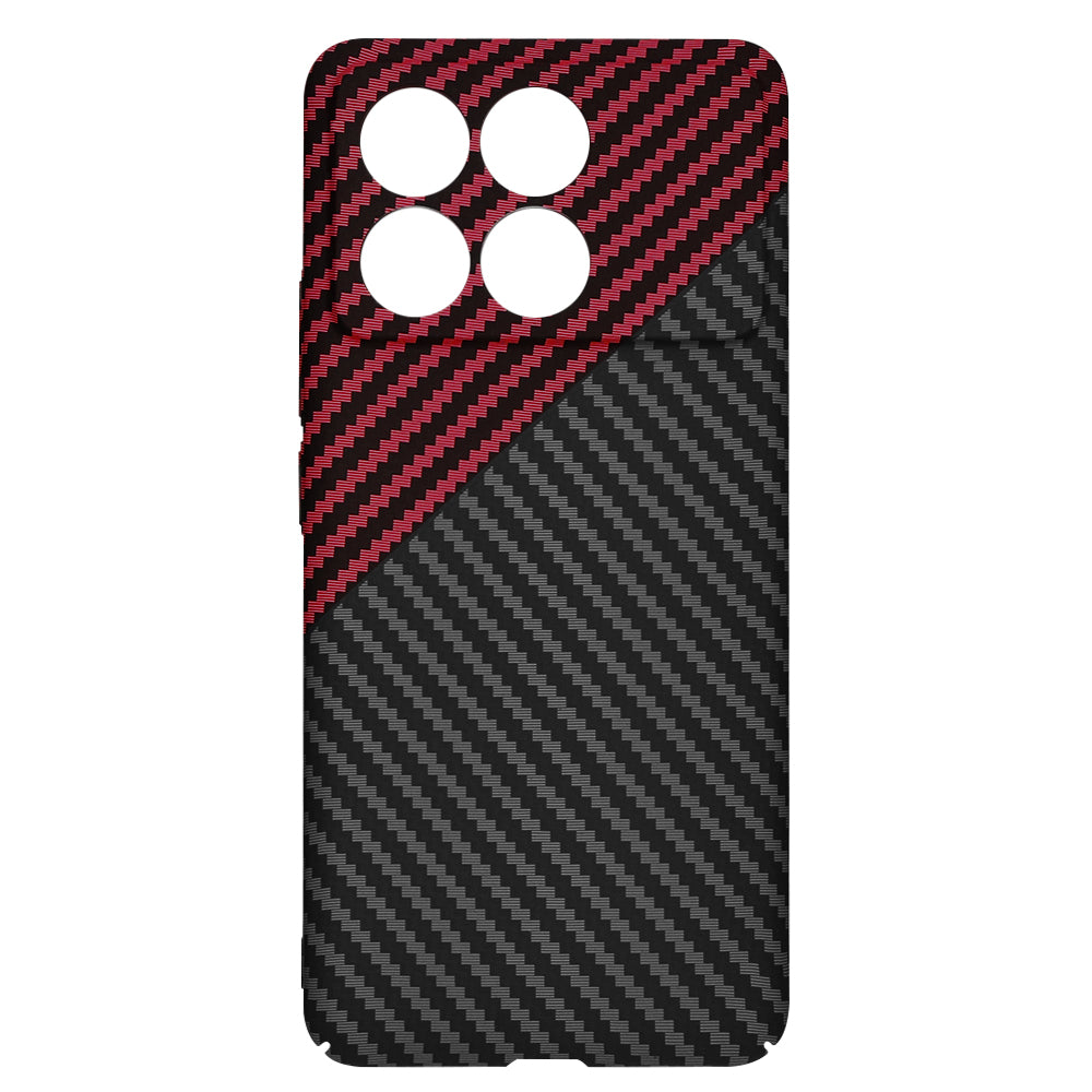 Θήκη για Xiaomi Poco F6 Pro, Techsuit, Carbonite FiberShell, Μαύρο Κόκκινο