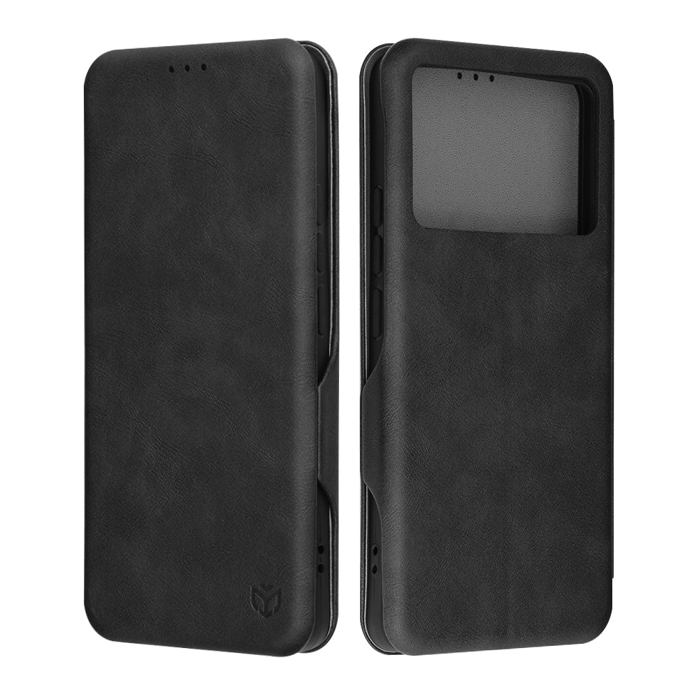 Θήκη για Xiaomi Poco F6 Pro, Techsuit, Safe Wallet Plus, Μαύρο