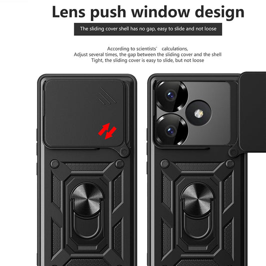 Θήκη για Xiaomi Poco F6, Techsuit, CamShield, Μαύρο