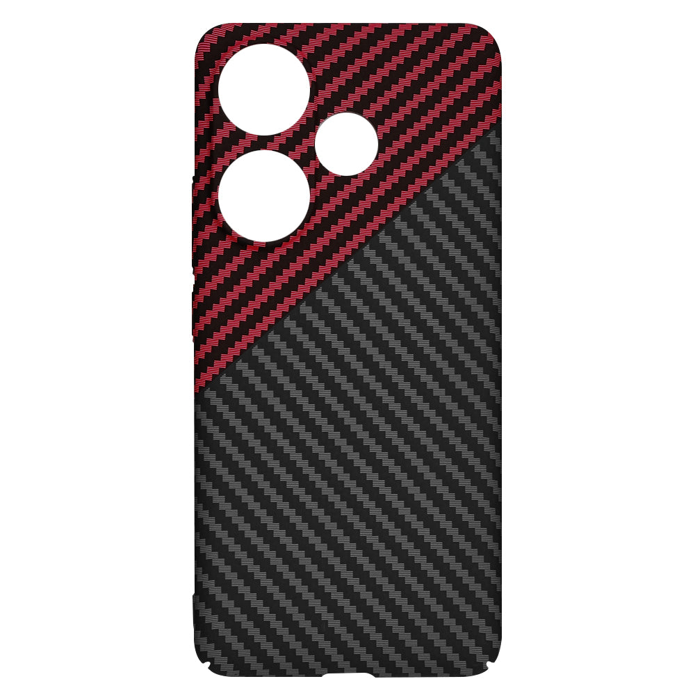 Θήκη για Xiaomi Poco F6, Techsuit, Carbonite FiberShell, Μαύρο Κόκκινο