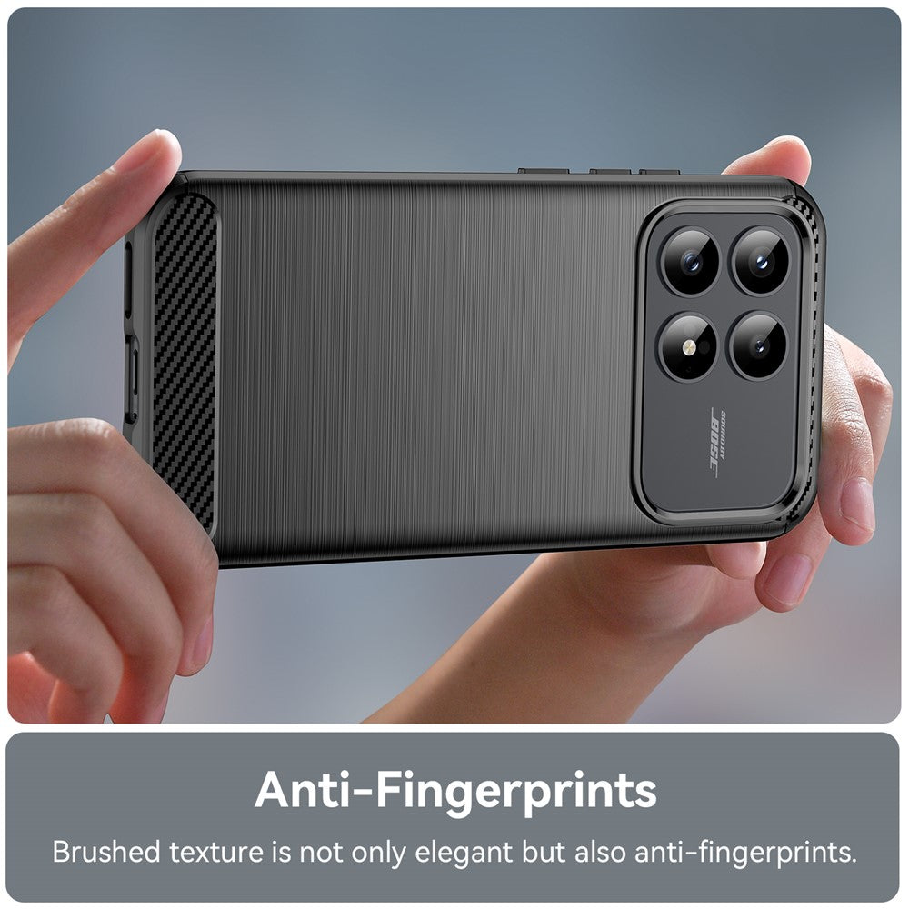 Θήκη για Xiaomi Poco F8 Pro, Techsuit, Καρμπόν, Μαύρη