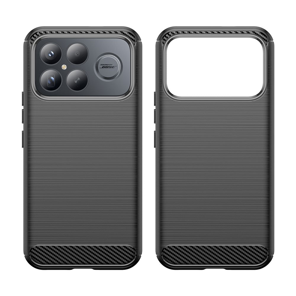 Θήκη για Xiaomi Poco F8 Ultra, Techsuit, Καρμπόν, Μαύρη